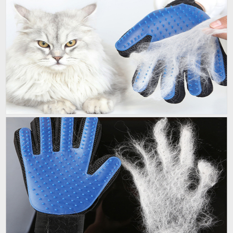 Rubber Glove Cleaning - Hundesalon-Handschuhe, Silikonbürste, Massage-Enthaarungshandschuh für Katzen und