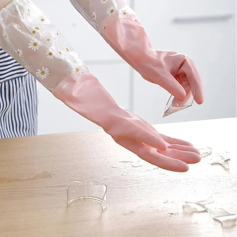 Haushalts-Langarm-Gummihandsch – Rubber Glove Cleaning Bewertung und Preis