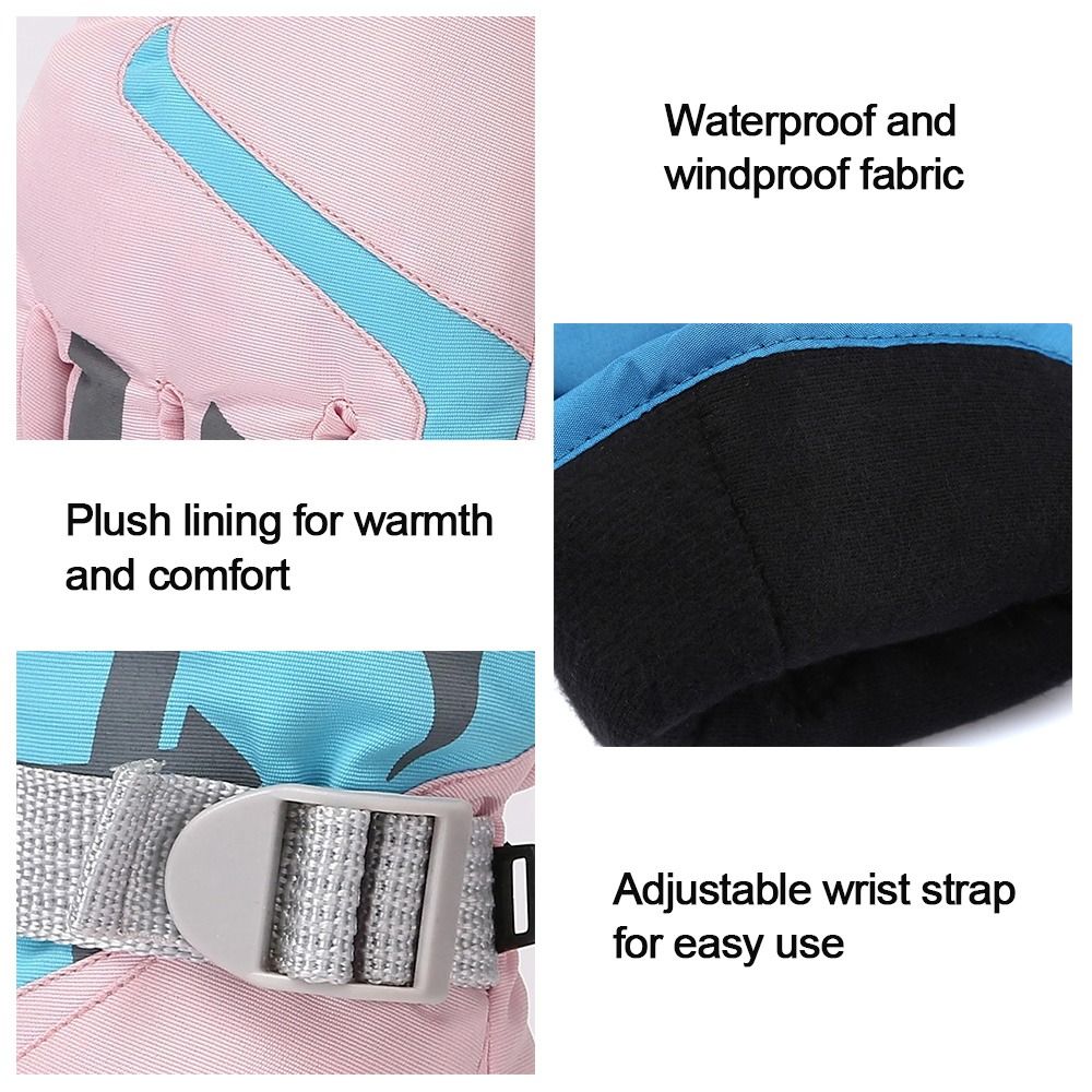Niedliche winddichte Kinder-Sk – Ski Glove Waterproof Bewertung und Preis