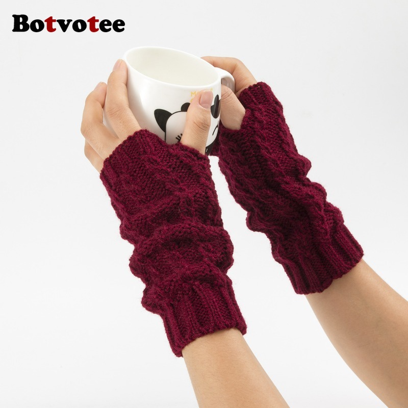Botvotee Y2k Halbfinger-Winter – Fingerless Glove Knit Bewertung und Preis